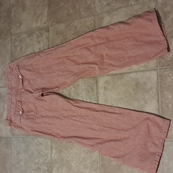 Daughters of the Liberation from Anthropologie Linen Wide Leg Pants Size 10 - Picture 4 of 8
